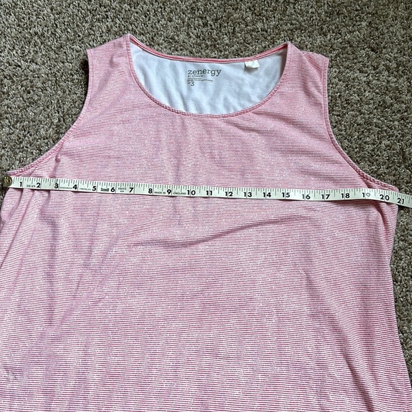 Zenergy Pink Striped Tank Top - Picture 5 of 7